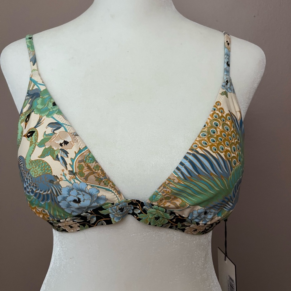 NWT Spell Cloud Dancer Triangle Bikini Top - Picture 12 of 15